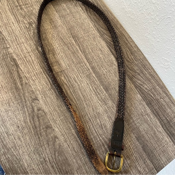 Bundle(2) size 36 Braided Leather Brown Belts - Picture 4 of 10